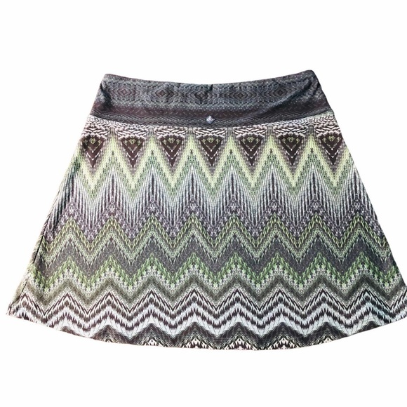 PRANA - WOMENS BLUE/GREEN ATHLETIC SKIRT - Picture 3 of 10